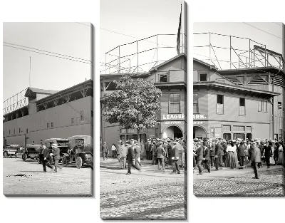 Модульная картина Люди на улице (People on the street)