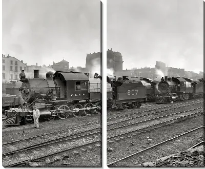 Модульная картина Железная дорога (Railroad) №19