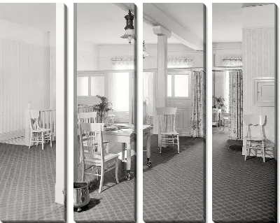 Модульная картина Комната в белых тонах (Room in white)