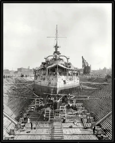 Картина Строительство парохода (Construction of ship) №3