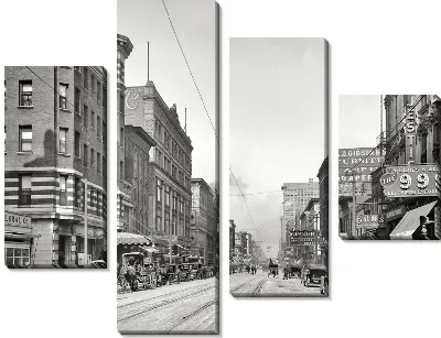 Модульная картина Старинная улица (Old street) №2