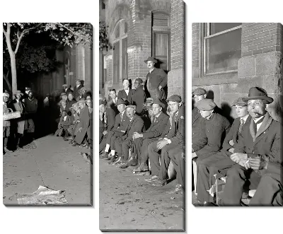 Модульная картина Очередь (Turn) №2