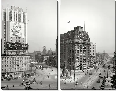 Модульная картина Детройт (Detroit) №7