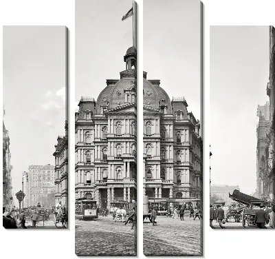 Модульная картина Здание в центре города (The building in the city center) №6