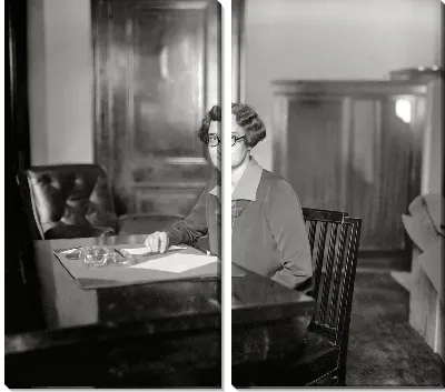 Модульная картина Женщина за столом (The woman at the table)