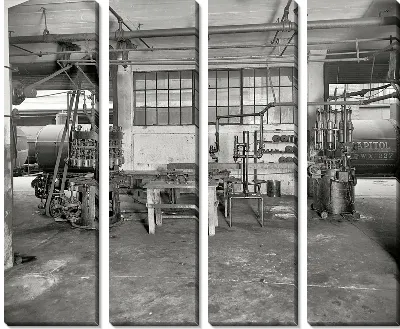 Модульная картина На заводе (The plant) №5