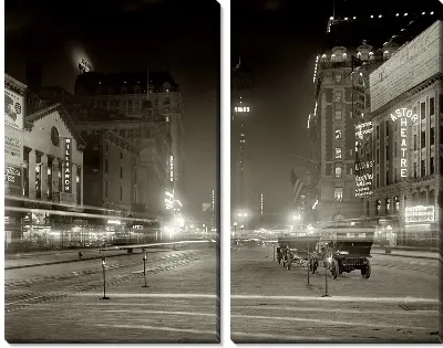 Модульная картина Ночной город (night city) №7