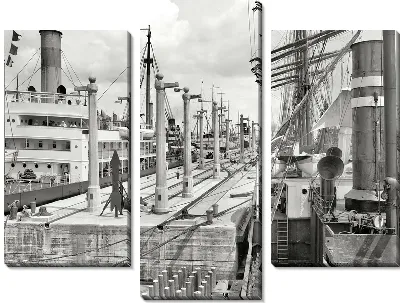 Модульная картина Пароходы (Steamboats) №2