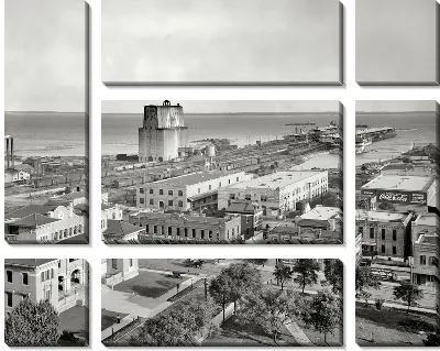 Модульная картина Вид на город (A view of the city)