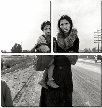 Модульная картина Женщина с ребенком (Woman with child) №2