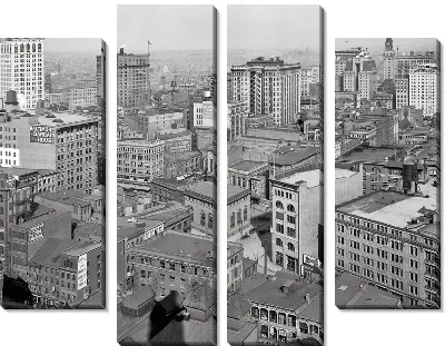 Модульная картина Панорама города (Panorama of the city) №15