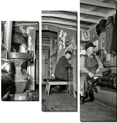 Модульная картина Рабочие отдыхают (Workers rest)