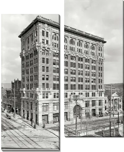 Модульная картина Здание в центре города (The building in the city center) №7