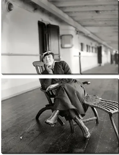 Модульная картина Женщина на палубе (Woman on deck)