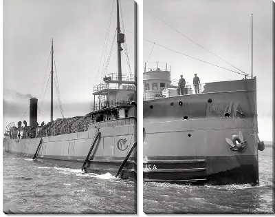 Модульная картина Пароход (Steamer) №25