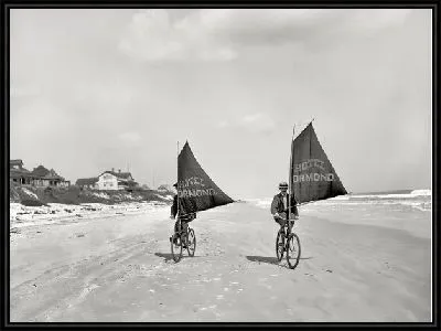 Картина Прогулка на велосипедах вдоль берега (Cycling along the coast)