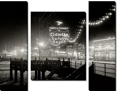 Модульная картина Набережная ночью (Quay at night)