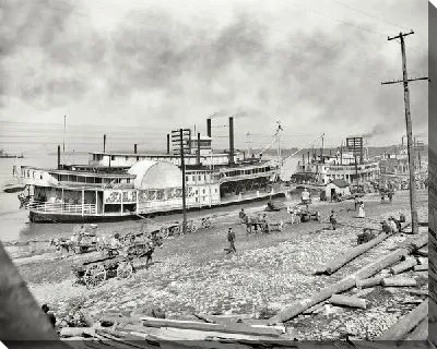 Постер Пароходы у берега (Ships to the shore)