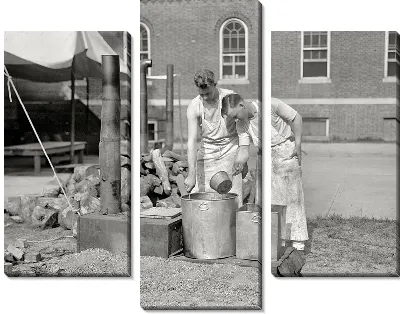 Модульная картина Рабочие (Labor) №3