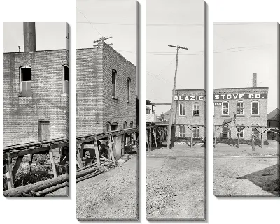 Модульная картина Завод (Plant) №8