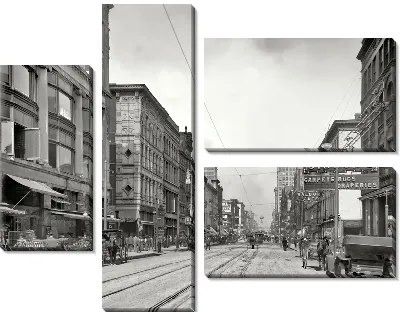 Модульная картина Вид на улицу (Street view)