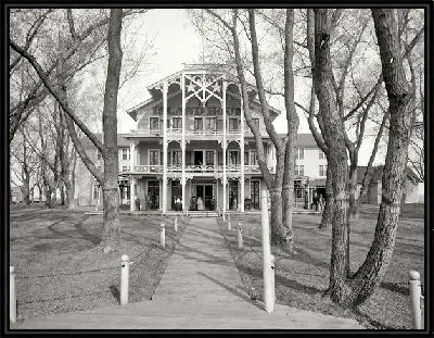 Картина Домик возле аллеи (House near the mall)