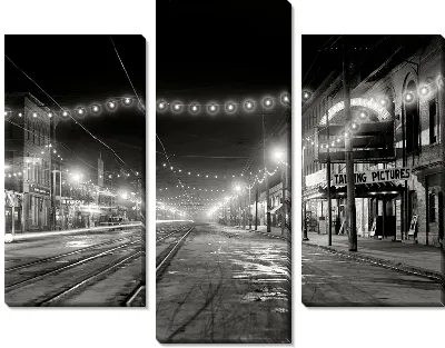 Модульная картина Ночная улица (Night street)