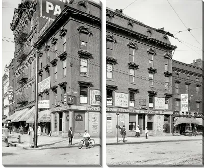 Модульная картина Старинная улица (Old street) №4