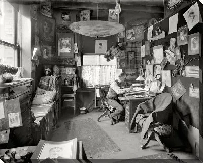 Постер Художник в своей мастерской (The artist in his studio)