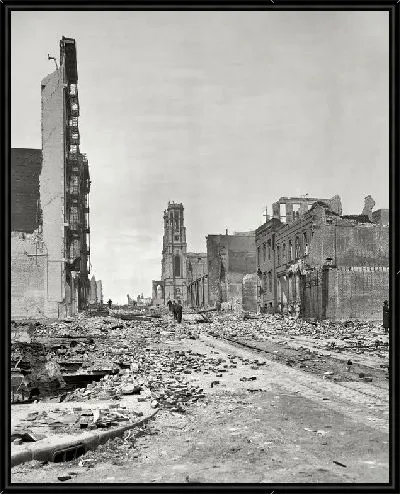 Картина Разрушенная улица (Ruined streets)