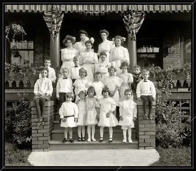 Картина Дети на ступеньках (Children on the stairs)