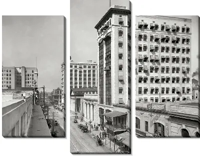 Модульная картина Старая улица (Old street) №3