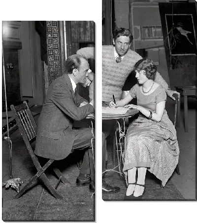 За письменным столом (Behind the desk)