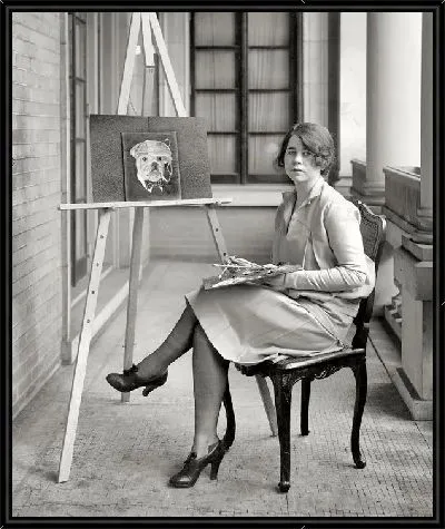 Картина Художница (Woman artist)
