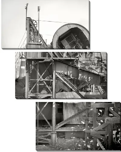 Модульная картина На заводе (The plant) №6