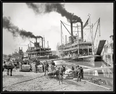 Картина Два парохода (Two ships)