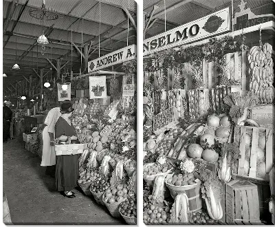 Модульная картина Овощной рынок (Vegetable market)