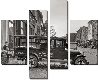 Модульная картина Ретро автомобиль (Retro car) №54