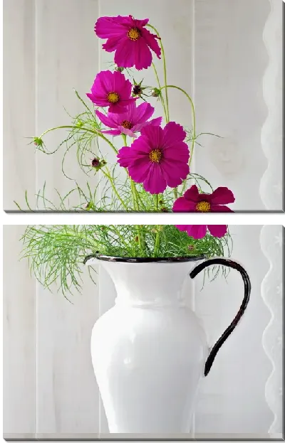 Модульная картина Букет в белой вазе (Bouquet in White Vase)
