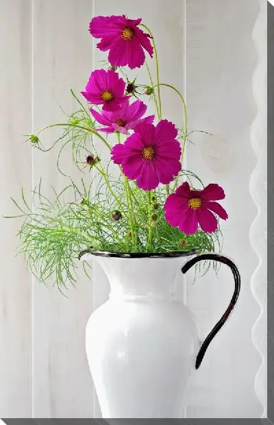 Постер Букет в белой вазе (Bouquet in White Vase)