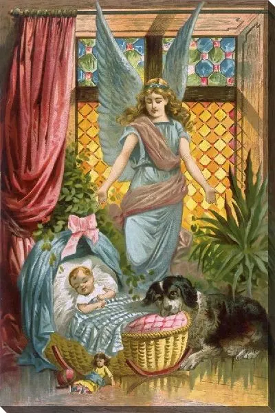 Картина маслом Ангел хранитель (Guardian angel) №3