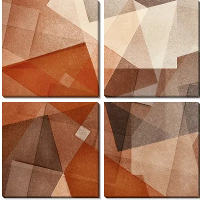 Модульная картина Композиция из геометрических фигур (The composition of geometric shapes)