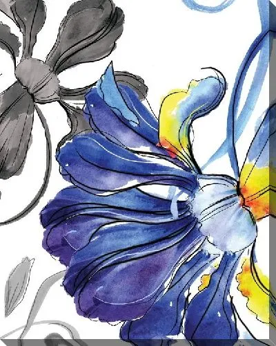 Картина маслом Синий цветок (Blue flower) №3