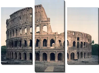 "Историческая серия 1890-1900 гг. ""Фотографии Италии"" - Внешний вид Колизея (Exterior of the Coliseum)"