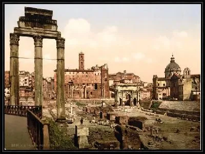 Картина "Историческая серия 1890-1900 гг. ""Фотографии Италии"" - Boario, Rome"