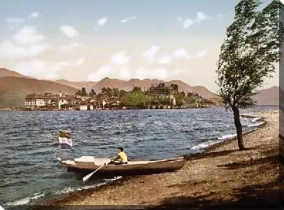 Постер "Историческая серия 1890-1900 гг. ""Фотографии Италии"" - Изола Белла, Озеро Маджоре (Isola Bella, Lake Maggiore)" №2