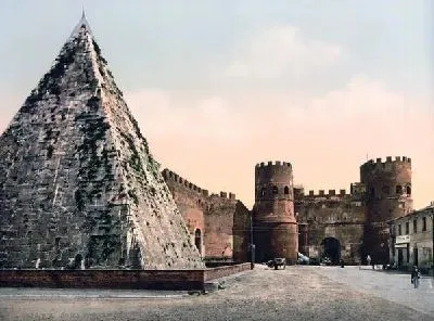 Плакат "Историческая серия 1890-1900 гг. ""Фотографии Италии"" - Крепость"