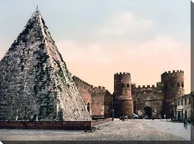 Постер "Историческая серия 1890-1900 гг. ""Фотографии Италии"" - Крепость"