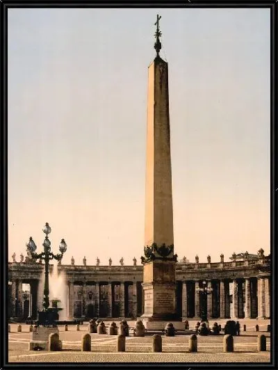 Картина "Историческая серия 1890-1900 гг. ""Фотографии Италии"" - Памятник в Риме"