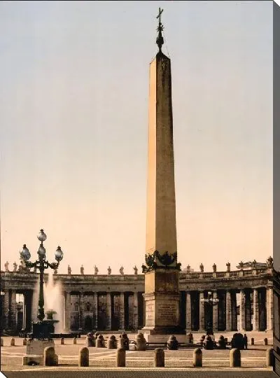 Постер "Историческая серия 1890-1900 гг. ""Фотографии Италии"" - Памятник в Риме"